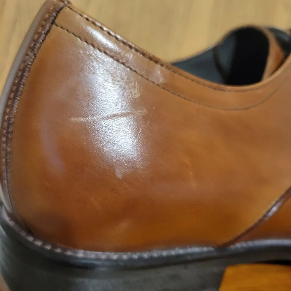 Stacy Adams Logan Cognac Toe 25132-221 Size 8M Men’s